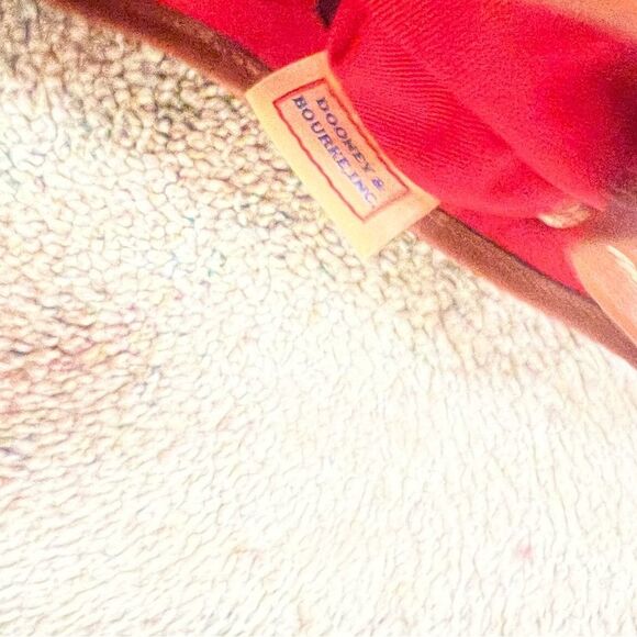 Dooney & Burke cranberry suede and Tan Suede Shoulder Bag - Picture 5 of 7